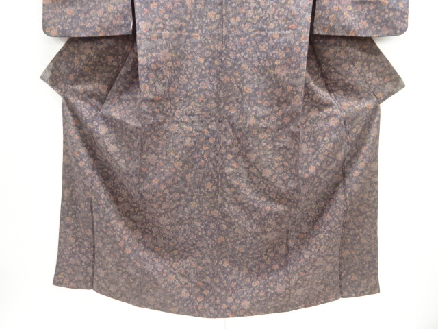  唐花模様小紋着物